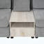 Canapé modulaire rembourré 3 places avec accoudoirs de rangement et console centrale pour salon, canapé modulaire 111,8 po Modern-1376496302-1564896635