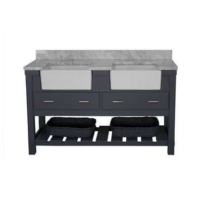 Hitton 60'' Double Bathroom Vanity