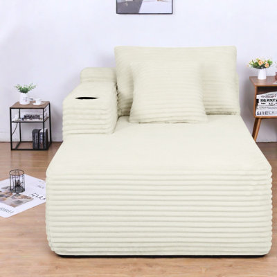 Canapés modulaires à compression avec porte-gobelet, tissu moelleux et nuage moderne pour la maison