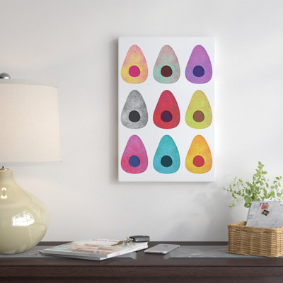 " Colored Avocados " by Elisabeth Fredriksson Graphic Art