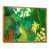 Toile avec cadre flottant or