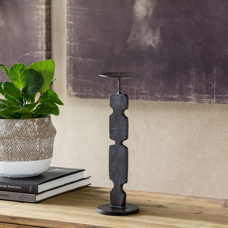 Rustic Modern Pillar, 14.75" H x 4.5" W x 4.5" D