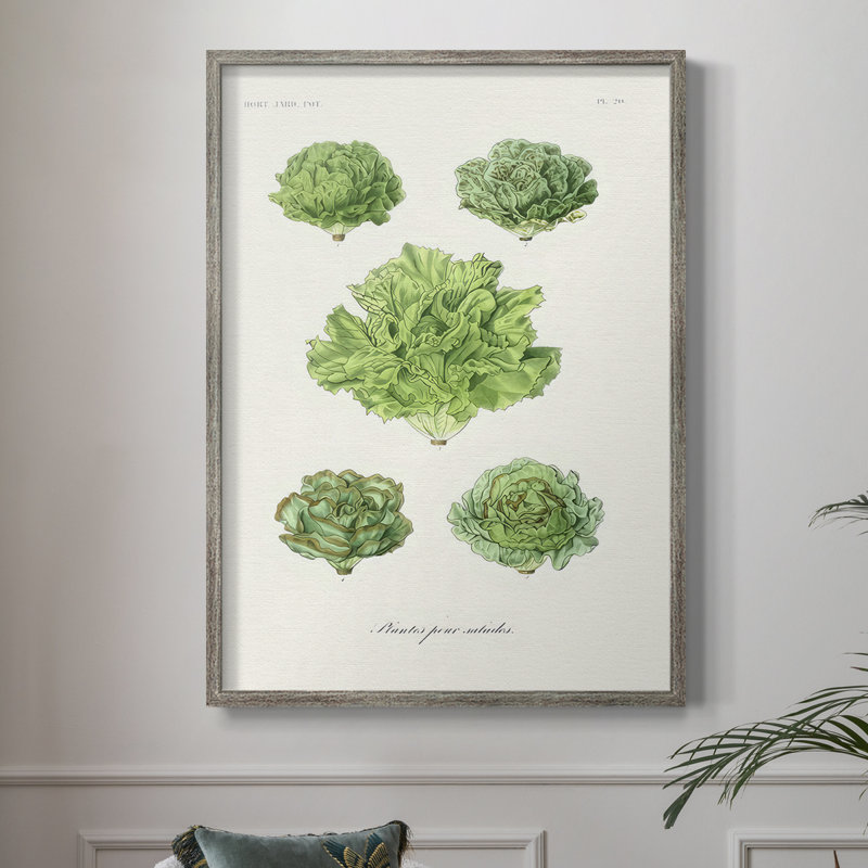 Reproduction encadrée de fruits et légumes VI - bois massif, H 30 po x l 24 po