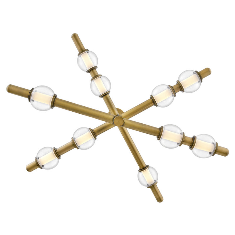 Hinkley Saxon Chandelier, 14.25" H x 36" W x 36" D