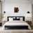 Wooden Frame Leaf Metal Wall Decor