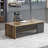 Walnut Rectangular Solid Wood Writing desk-1404834542