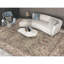 Tapis doré et beige noué à la main de haute qualité
