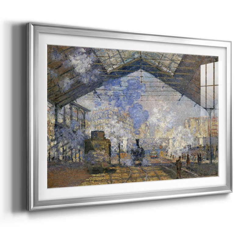 Monet, impression encadrée sur papier par Claude Monet, H 30 po x l 44 po x P 1,5 po, Argent