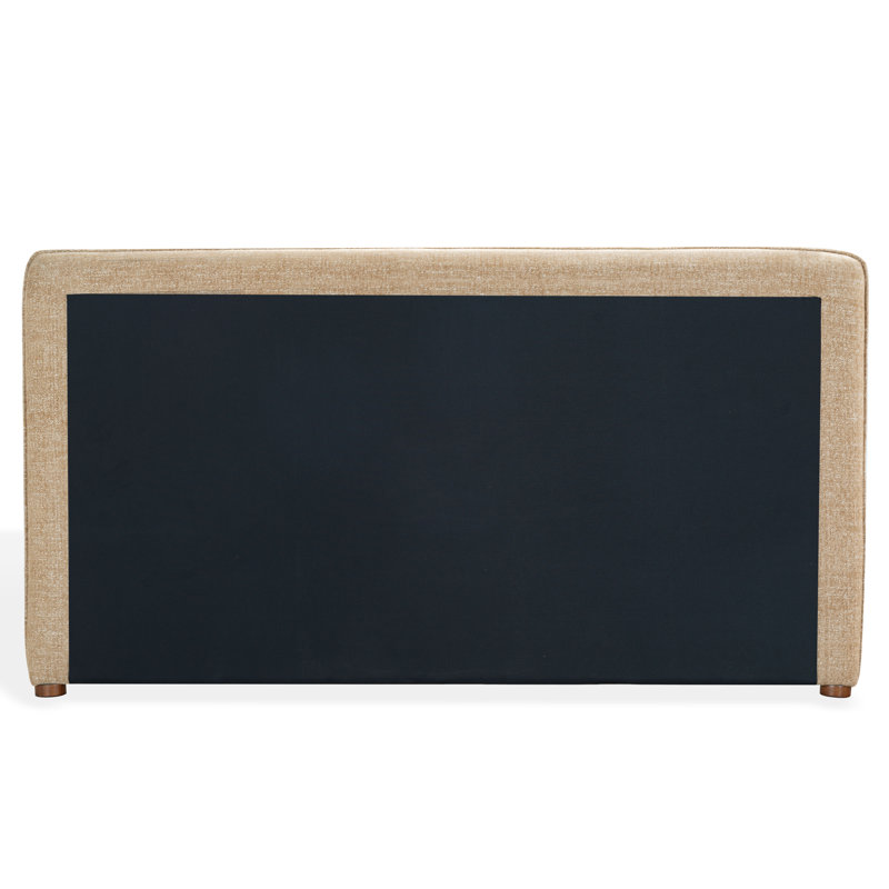 Callahan Upholstered Bed, King, Light Brown Chenille