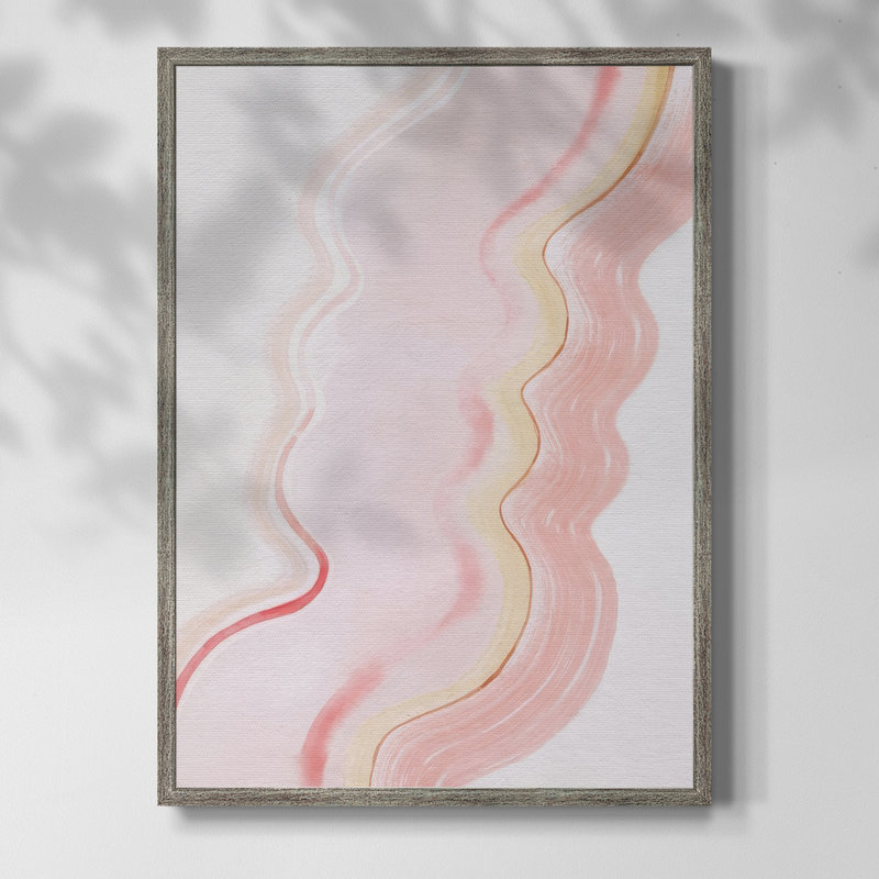 Strawberry Ripples II Framed Print - Solid Wood, 11" H x 9" W