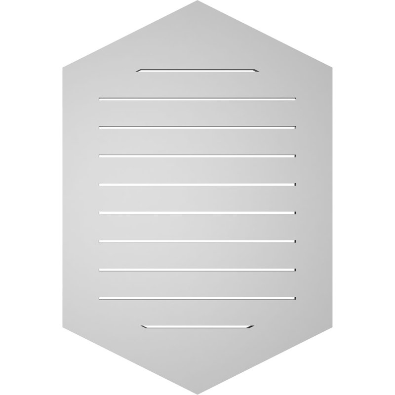 Pente verticale verticale en uréthane 6 pi, H 1 po x l 26 po x L 38 po