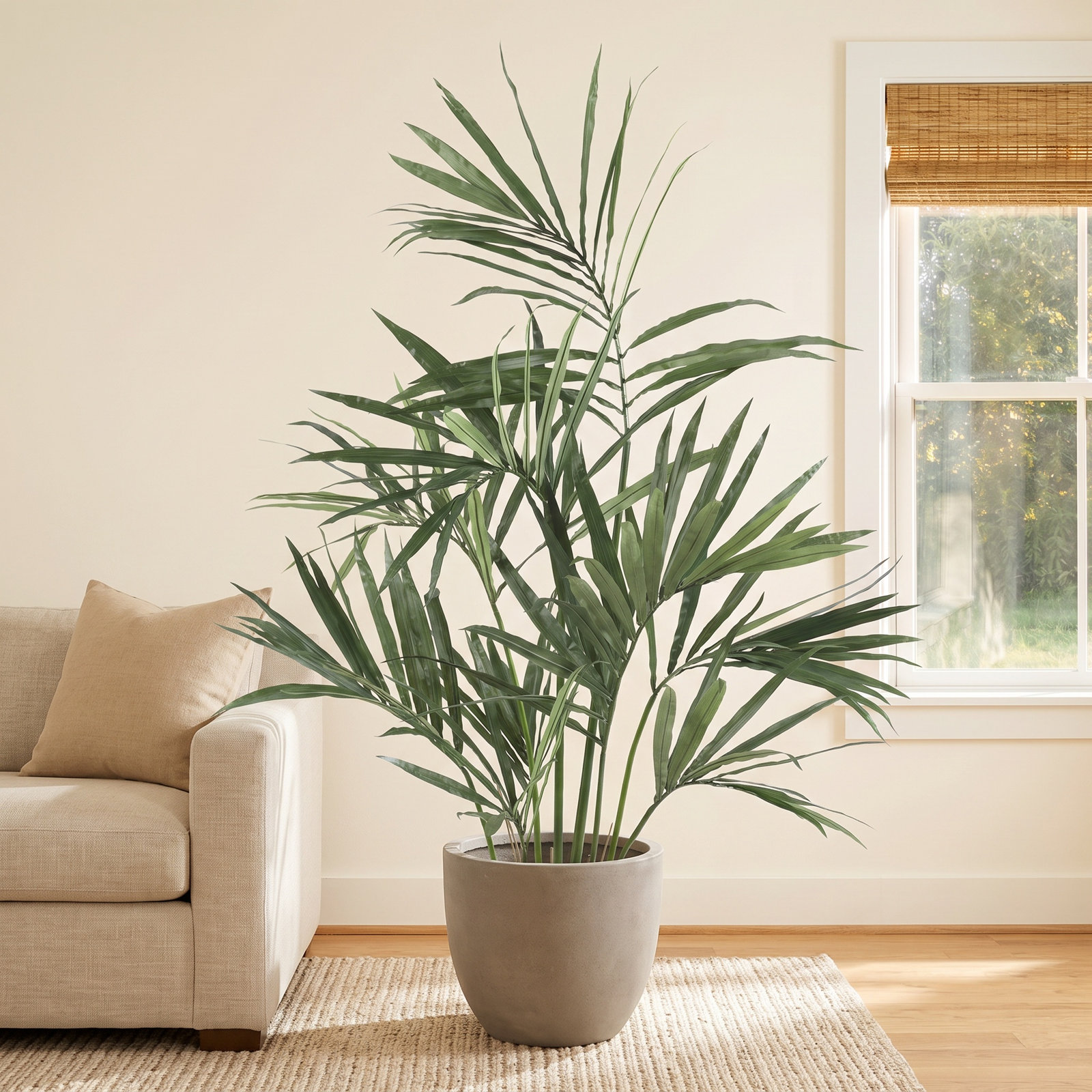 Palm Tree in Pot, 60"H x 36"W x 36"D/123 Leaves