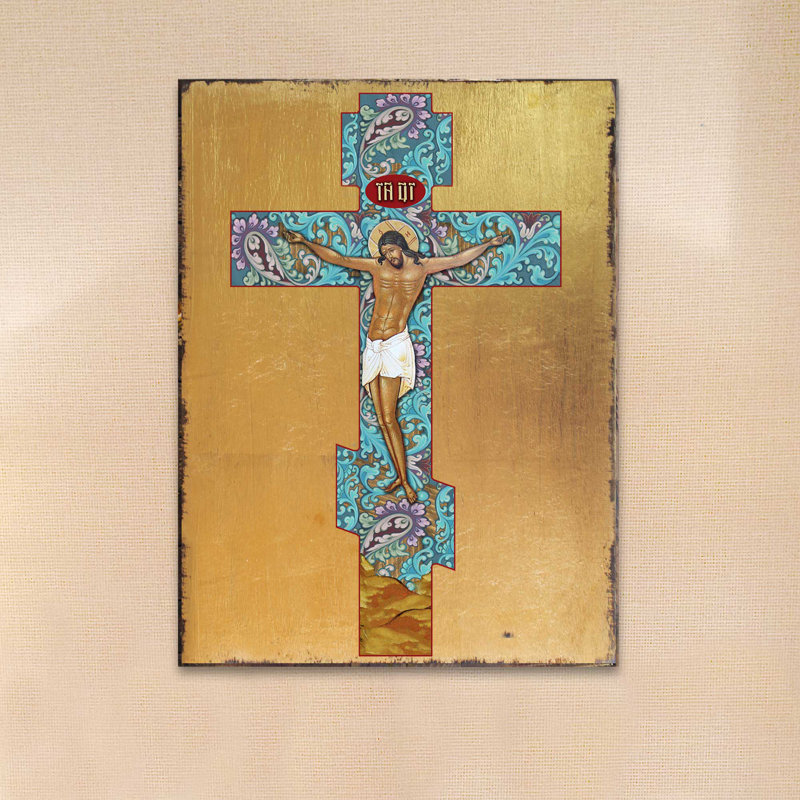 de Jésus-Christ, peinture sur bois, L 18 po x H 24 po