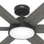  Ventilateur de plafond à 6 pales de 52 po avec lumières et télécommande Donatella-83665632