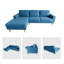 2-Piece 90" Upholstered L-Shaped Chenille Corner Sofa -2010216020