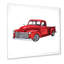 Camionnette rouge rétro - peinture sur toile-67464607-67464628
