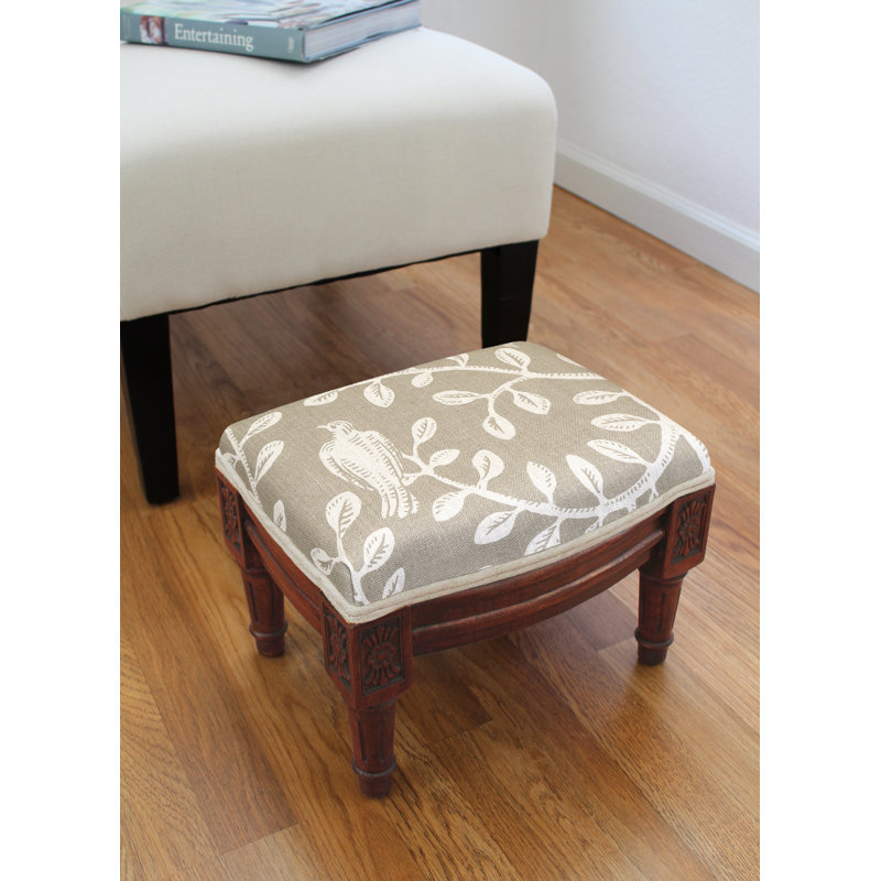 Lytchett Upholstered Ottoman, Brown, Taupe