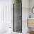 24-25 3/8" Pivot Semi-Frameless Shower Door-114657531