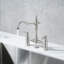 Robinet de lavabo central Bridge pour évier, robinet d'évier de cuisine 2 trous en laiton-101981310