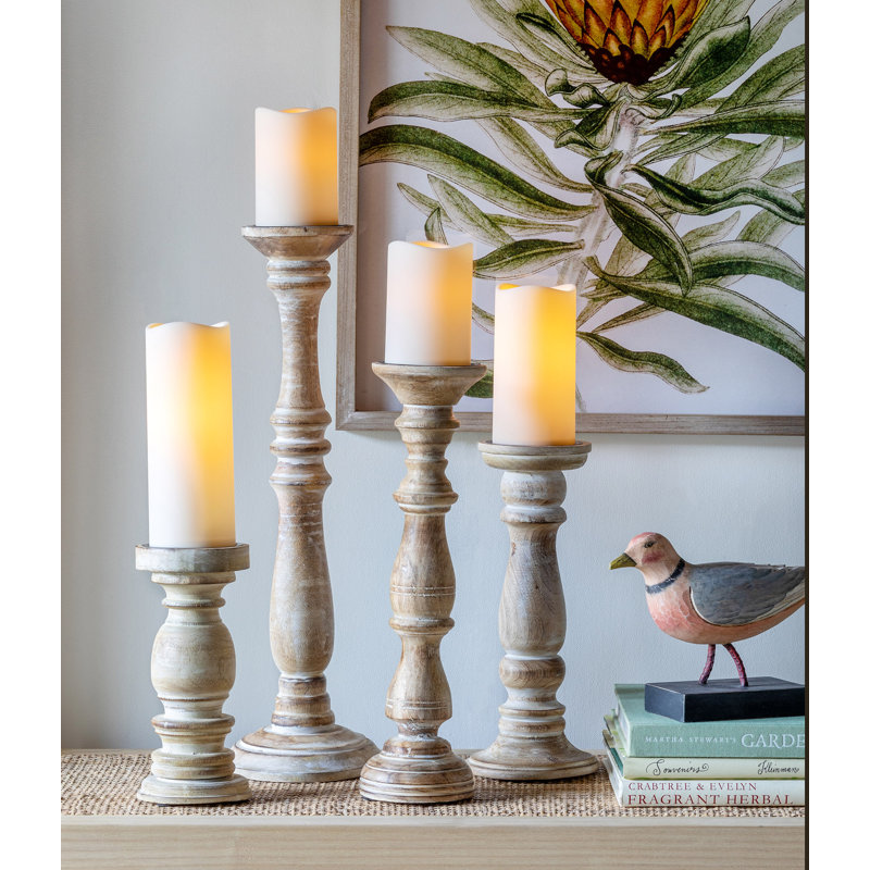Porte-pilier en bois Estelle, 20 po