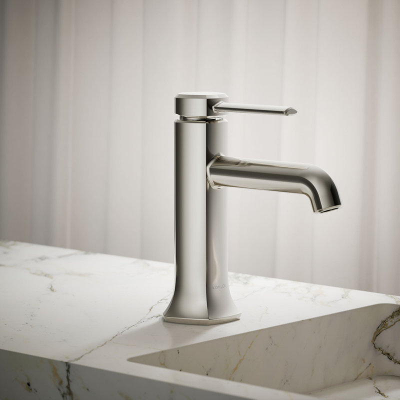 Occasion Single-Handle Sink Vessel Sink Bathroom Faucet with Drain Assembly, Vibrant Titanium