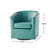 Faux Leather Swivel Accent Chair-760276718