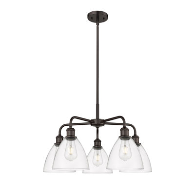 Lustre en forme de dôme à 5 lumières Amenda