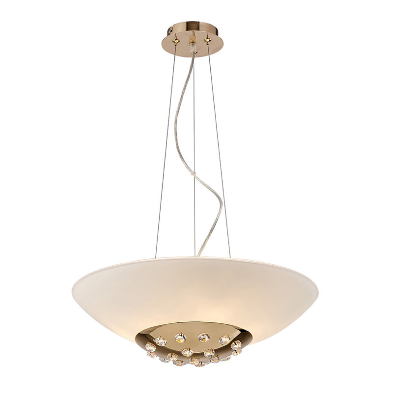 6 - Light Bowl Pendant, French Gold