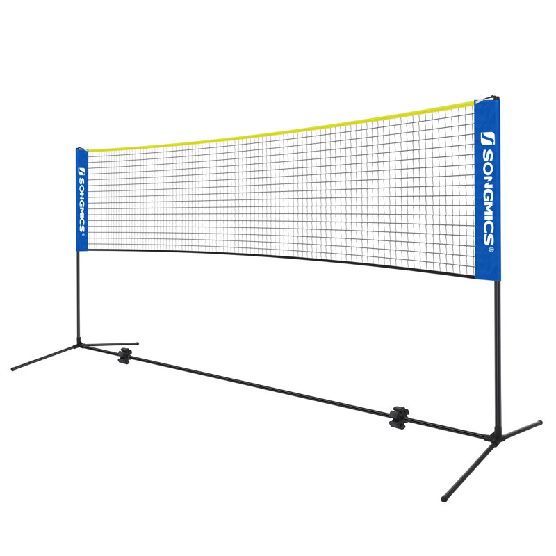 George Oliver Asellus Steel Football Net with Carrying Case, Blue