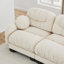 Canapé modulaire confortable en tissu chenille 4 places avec siège ergonomique en mousse haute densité, canapé modulaire en forme de U avec 2 repose-pieds, accoudoirs arrondis arrondis et 2 coussins décoratifs ronds-1465478756