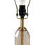 Lampe de table à facettes en verre brun Voir ci-dessous-894577559