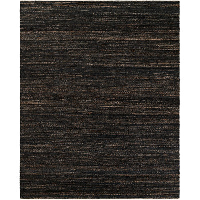 Tapis uni / rayé bleu nuit Durah