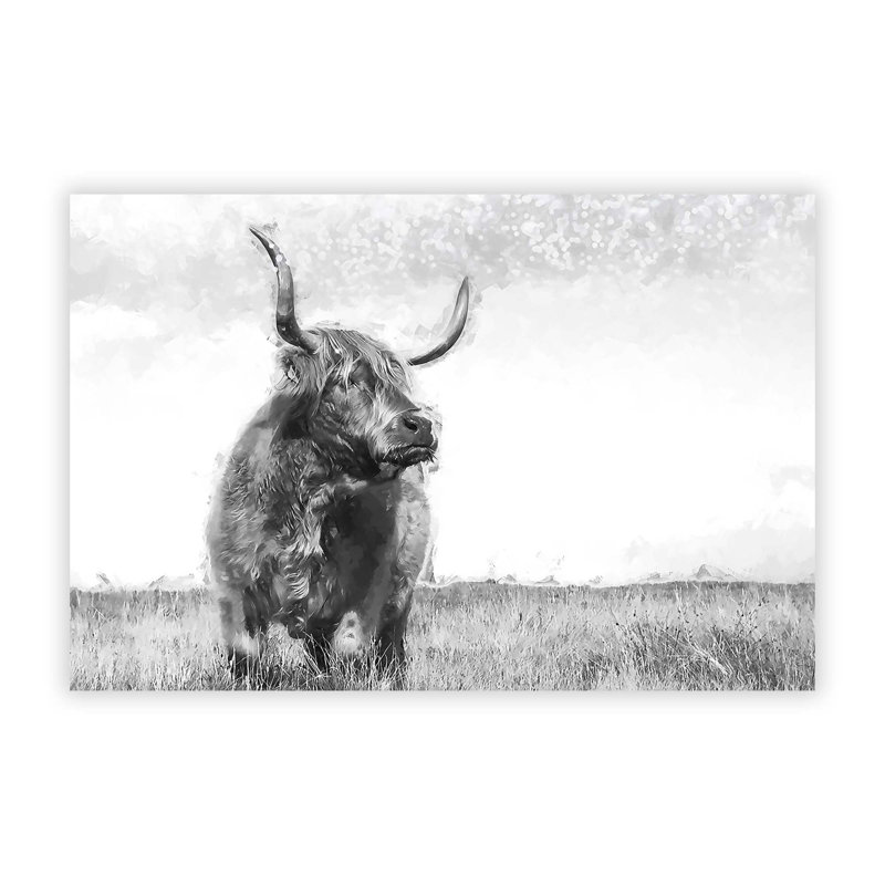 Highland Cow - Frameless Print, 59.4 cm H x 84.1 cm W