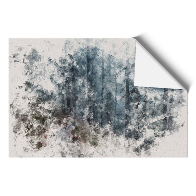 Forest Pathway Watercolour - Frameless Print, 30cm H x 42cm W x 0.1cm D