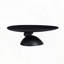 Table basse ronde avec base galet empilé - gris pierre moucheté clair-1629311205
