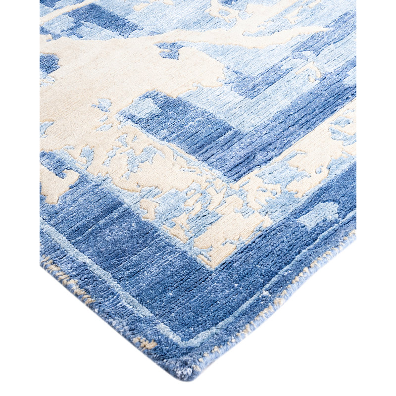 Overdyed One-of-a-Kind Rectangle 8'1" X 10'2" Hand Knotted Area Rug
