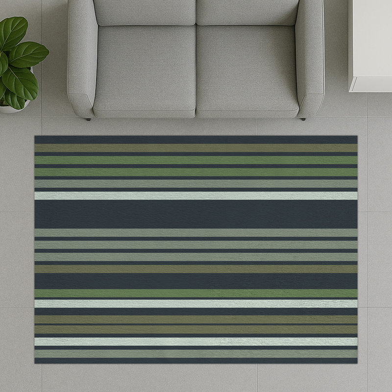 Geometric Area Rug, Runner 70 x 140 cm
