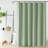 Linen Textured Shower Curtain and Hooks Set-1782405550