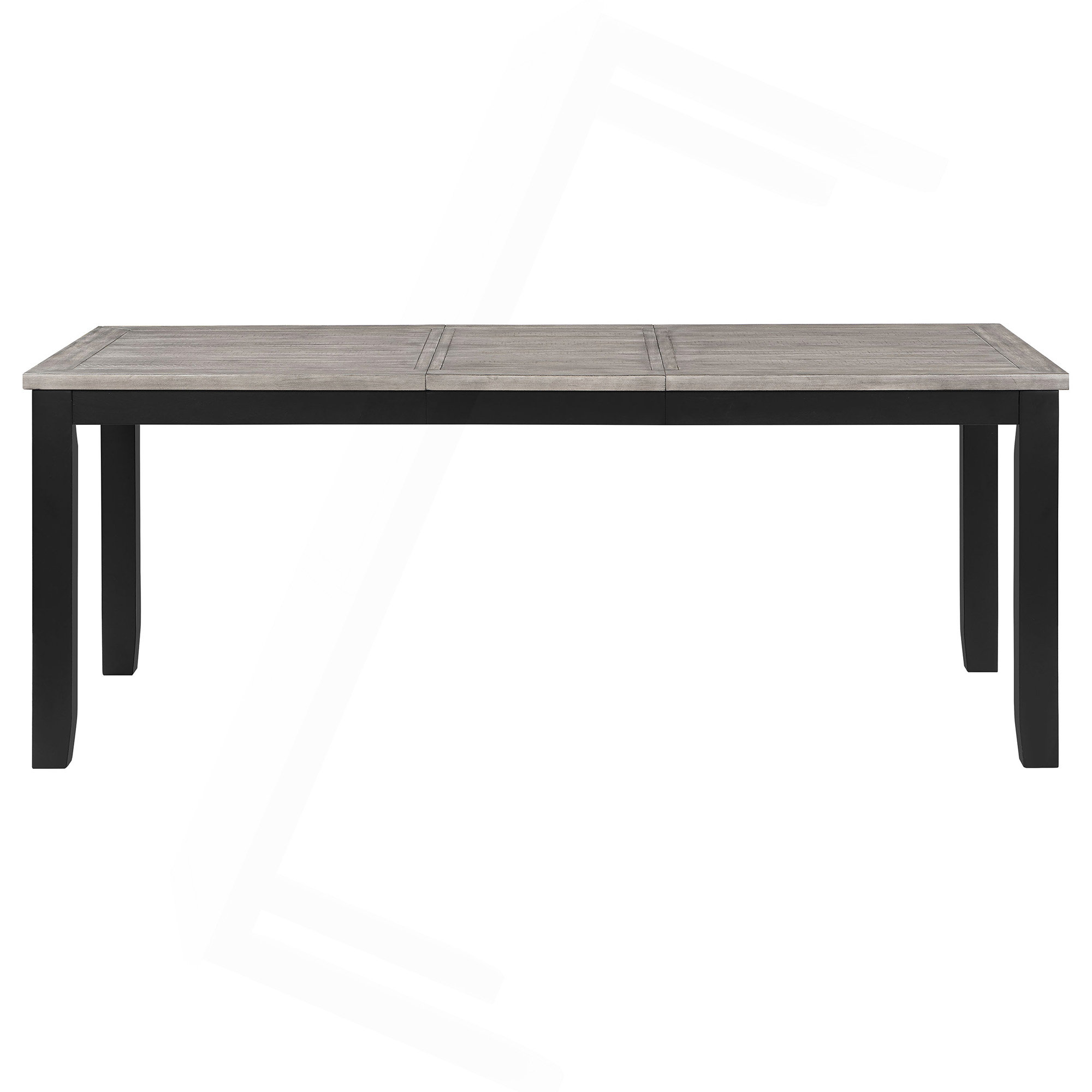 Latitude Run® Centera Grey And Black Rectangular Dining Table With ...