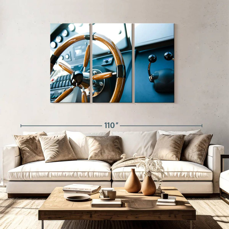 Mehar Luxury Yacht Helm, 48" H x 74" W