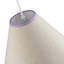 Scallop Edge Natural Textured Linen Coolie Lamp Shade With Trims By-144554899