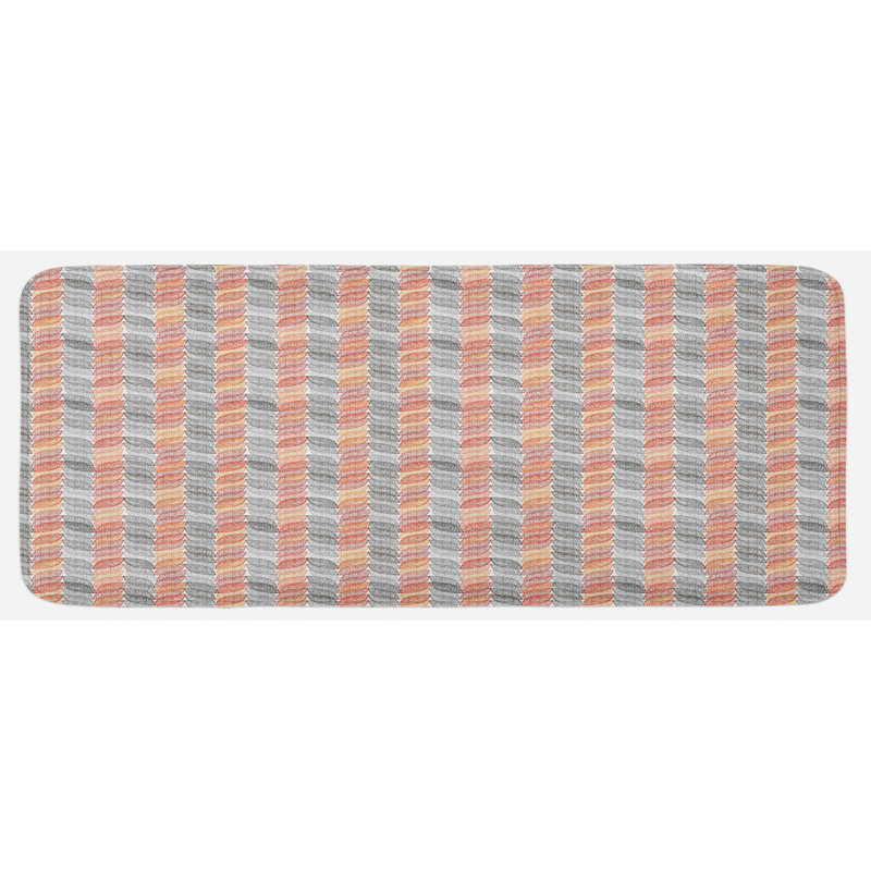 Tapis de cuisine à feuilles