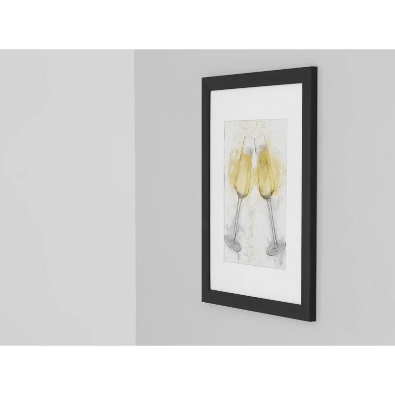 Champage Flutes - Single Picture Frame Print