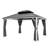 14 Ft. W x 12 Ft. D Outdoor Patio Gazebo, Hardtop Gazebo with Galvanized Steel Double Roof Aluminum Frame-121644765