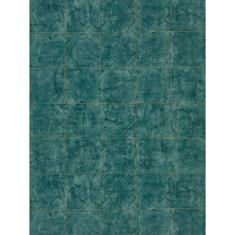 Piastrella Wallpaper, Huntsman Green
