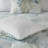 6 Piece Oversized Cotton Comforter Set With Throw Pillow Blue Queen