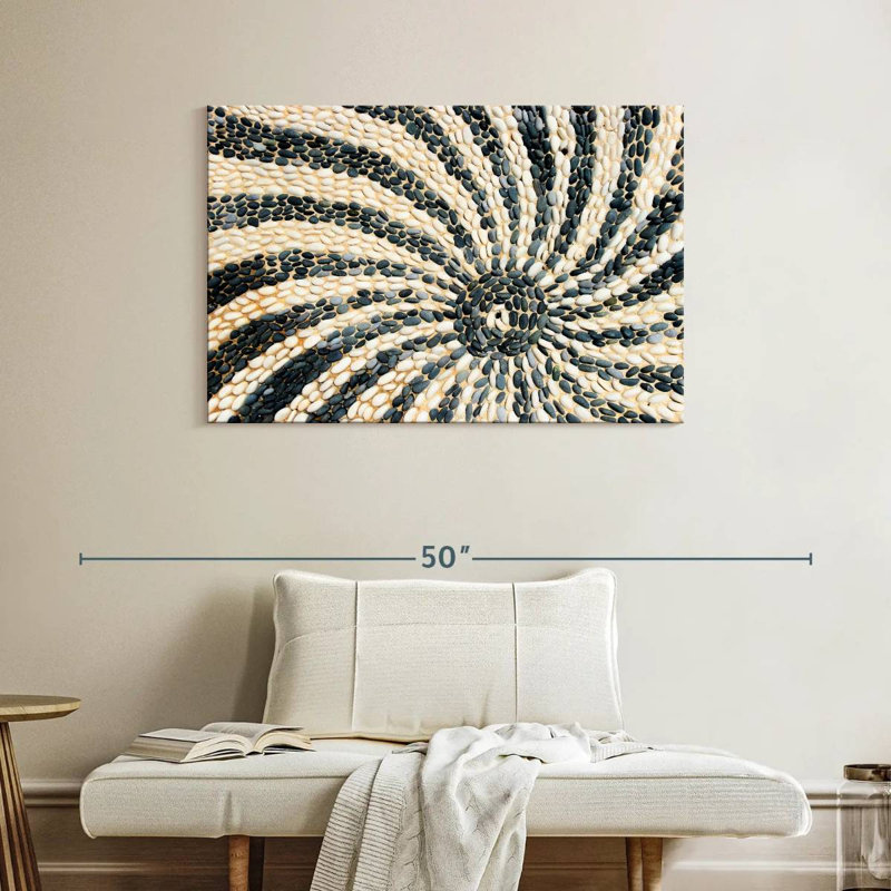 Mosaïque de galets Avery Sun, H 26 po x l 39 po