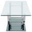 Ensemble de tables basses chromées 2 pièces