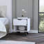 1 table de chevet avec tablette ouverte pour le rangement de la chambre à coucher, 1 tiroir élégant-1815965579