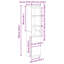 Highboard 37.5X35x180 Cm Engineered Wood-2043141548